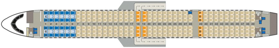 Схема салона Airbus A321neo Condor