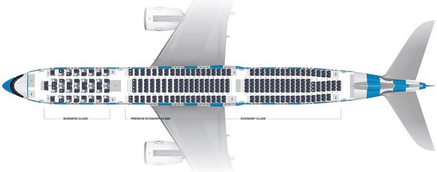 Схема салона Airbus A330-900neo Condor